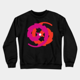 Pink and Orange Swirl Crewneck Sweatshirt